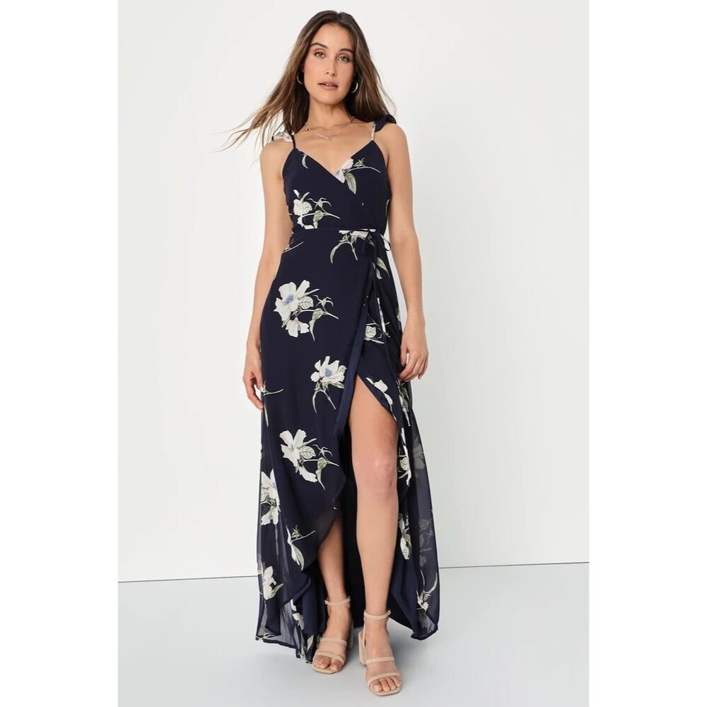 Lulus All Mine High Low Size L Floral Dress